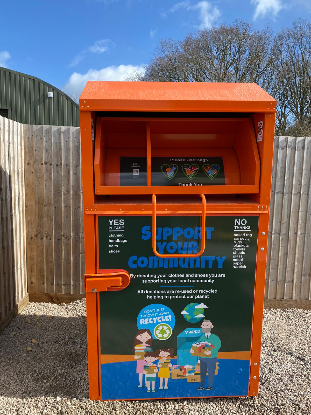 Clothes Recycling Bank Rockingham Forest Park