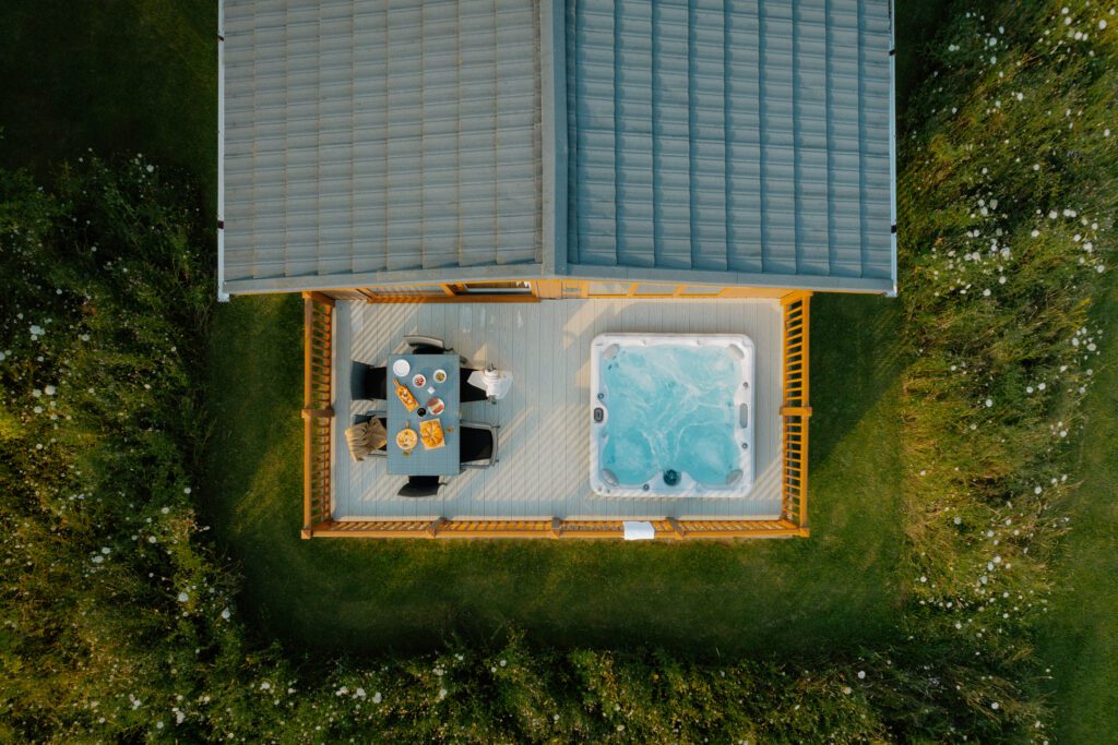 Outside and hot tubs